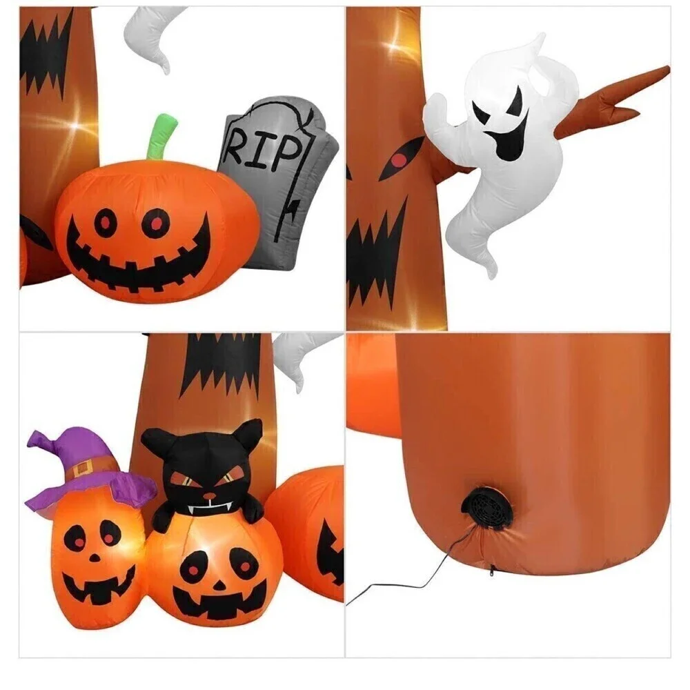 NEW 8 Ft Halloween Inflatables Dead Tree Decorations